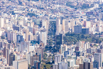 Fototapeta na wymiar Panoramic view of the city of Belo Horizonte