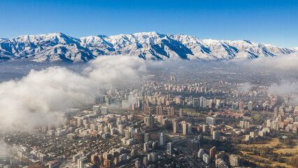 Winter in Santiago, Chile.