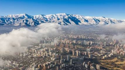 Foto op Canvas Winter in Santiago, Chile. © Andres