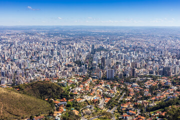 Fototapeta na wymiar Panoramic view of the city of Belo Horizonte