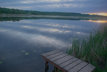 pier on the lake