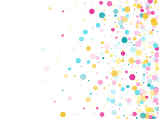 Bokeh confetti circles decoration holiday background.