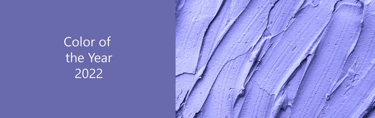 Papier Peint photo Pantone 2022 very peri Masque à l& 39 argile de texture cosmétique pour le visage et le corps. très péri, couleur de l& 39 année, 2022, bleu, violet, mise au point sélective.