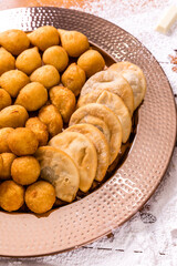 Delicious Sweet Bakery Patisserie Food Menu Gourmet Meal Dessert Chocolate Strawberry Lemon Flour Cake Pie Piece Chicken Fry Cheese Pizza