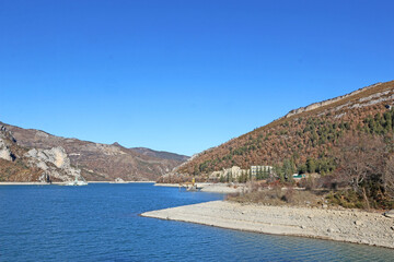 Lac de Castillon, Provence Alpes, France