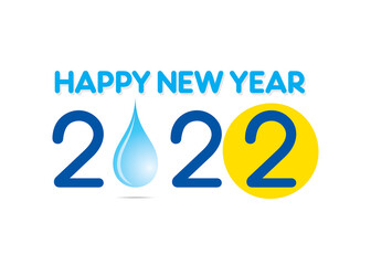 Happy new year 2022 greeting design