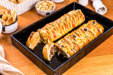 Delicous Sweet Bakery Patisserie Food Menu Gourmet Meal Dessert Chocolate Strawberry Lemon Flour Cake Pie Piece Chicken Fry Cheese Pizza
