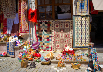 Traditional souvenirs for sale in Albania