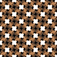 Abstract whirlwind with wavy line seamless pattern