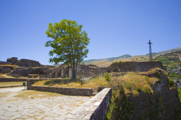 Citadel of fortress in Gjirokastra, Albania	
