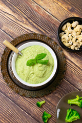 Vegan pesto broccoli, dairy-free pesto, gluten-free pesto.