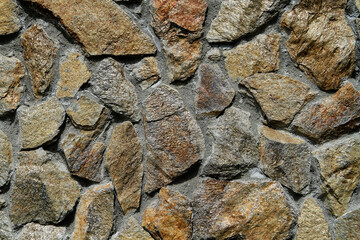 Grey wall made of granit