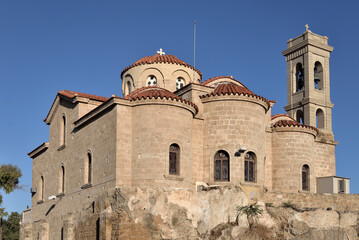 Fototapeta na wymiar GREEK ORTHODOX CHURCH OF PANAGIA THEOSKEPASTI