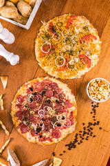 Delicious Sweet Bakery Patisserie Food Menu Gourmet Meal Dessert Chocolate Strawberry Lemon Flour Cake Pie Piece Chicken Fry Cheese Pizza