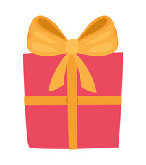 red holiday gift box