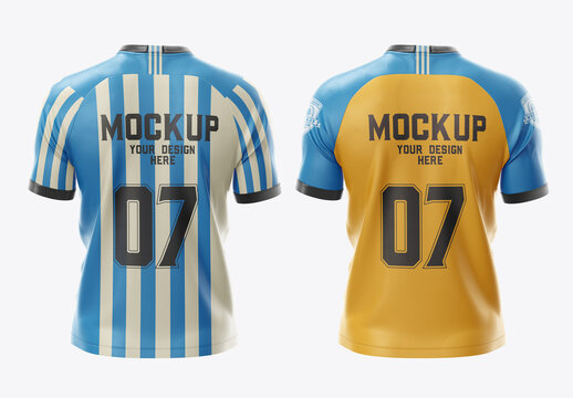 Men’S Soccer T-Shirt Mockup