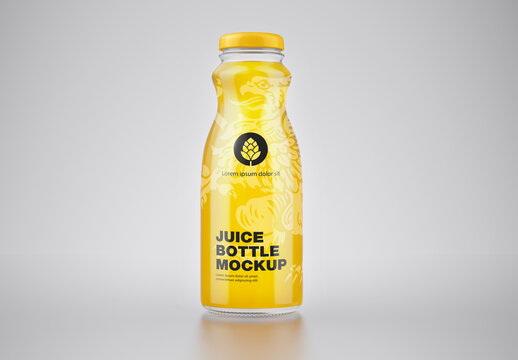 Orange Juice Bottle Mockup