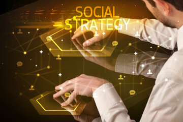 Navigating social networking with social icons