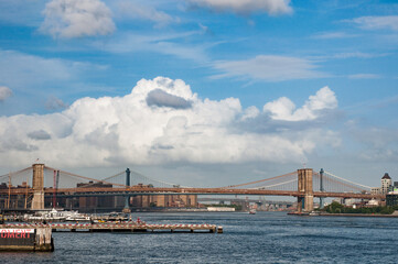 Brooklyn bridge from far