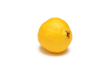 ripe quince isolated on white background