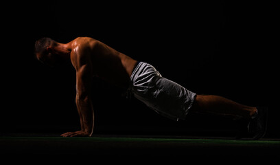 Doing some push up work out