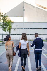 Obraz premium Walking together to the important meeting