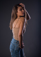 Fototapeta premium Stylish trendy woman