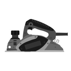 Electric planer, wood planer, icon, vector