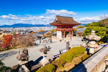 清水寺から眺める京都市内