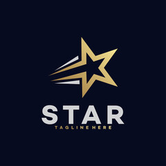 Obraz premium star logo icon vector isolated