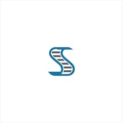 letter s logo vector template note