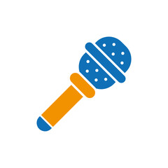 Microphone icon isolated flat vector