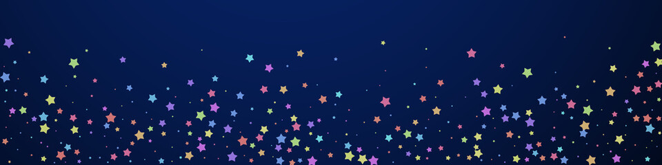 Fototapeta na wymiar Festive optimal confetti. Celebration stars. Color