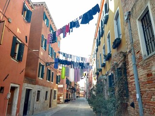 Narrow street in Venice