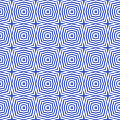 Chevron stripes design. Indigo symmetrical