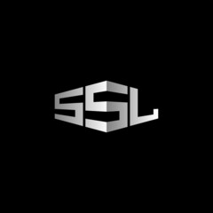 SSL Letter Initial Logo Design Template Vector Illustration