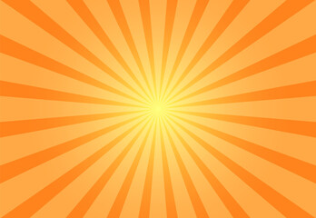 Orange ray star burst background - 474304542