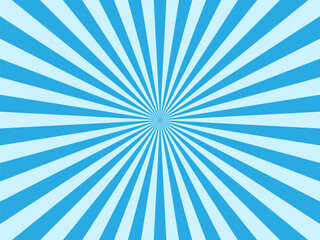 Blue Sunburst Pattern Background. Rays. Radial. Abstract. Retro. Vintage. Vector Illustration - 474304551
