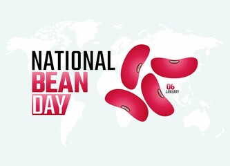 vector graphic of national bean day good for national bean day celebration. flat design. flyer design.flat illustration.