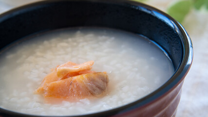 鮭のお粥 ”Japanese Rice porridge