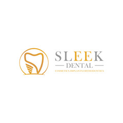sleek dental logo for business