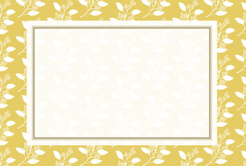 植物　ボタニカル　背景　フレーム