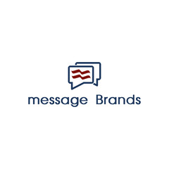 message abstract logo design