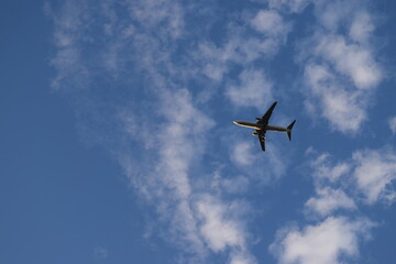 Fototapeta na wymiar Airplane In The Sky