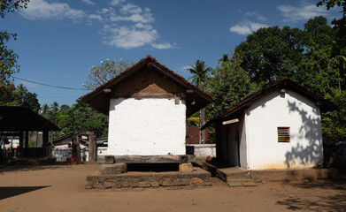 Traditional wood carvings of Embekka Devalaya