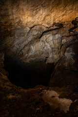 The Bottomless Pit In The Big Room of Carlsbad Caverns