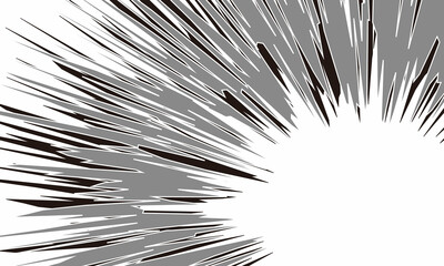 Obraz premium 集中線の素材１