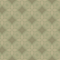Abstract background pattern with vintage decorative ornament. Vector illustration for your design projects, seamless pattern, wallpaper textures with flat design.