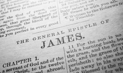 Close up of old Holy bible