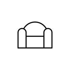 Fototapeta premium Chair Line Icon, Vector, Illustration, Logo Template. Suitable For Many Purposes.